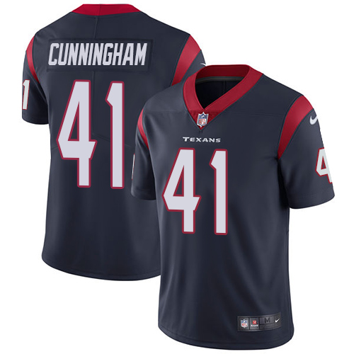 Men's Houston Texans #41 Zach Cunningham Navy Blue Vapor Untouchable Limited Stitched NFL Jersey